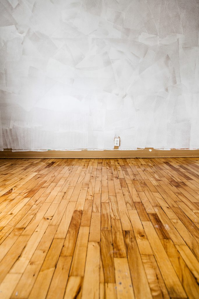 Empty Wood Floor and Painted Walls - Home Renovations